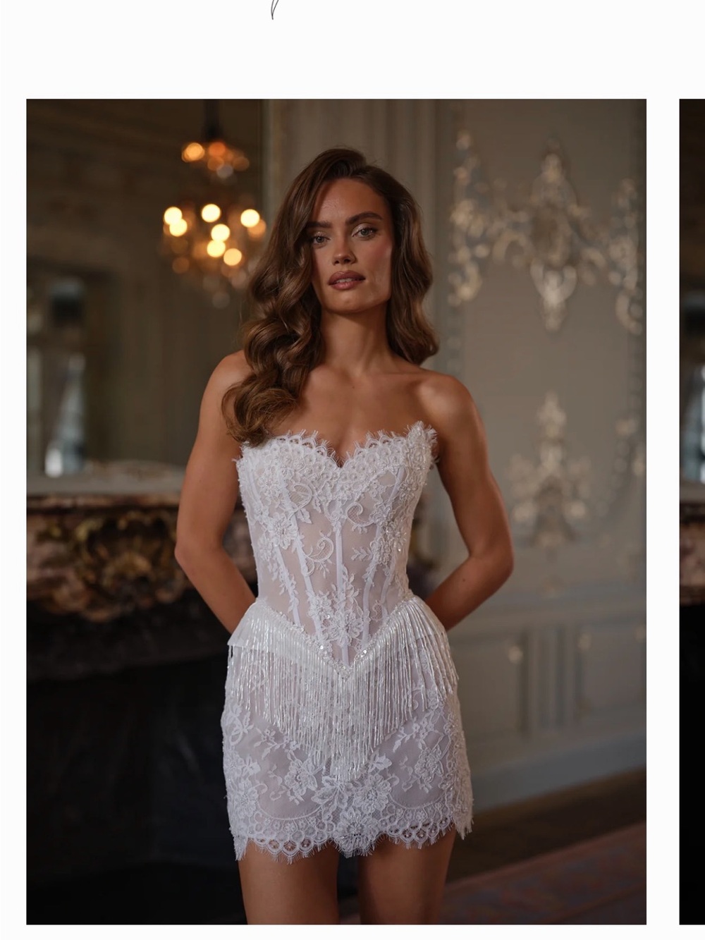 Rosie etienne bridal mini dress size 2